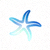 海星直播官方Logo - 橙色海星图案