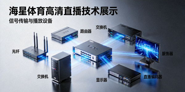 海星体育高清直播技术展示图 - 信号传输与播放设备